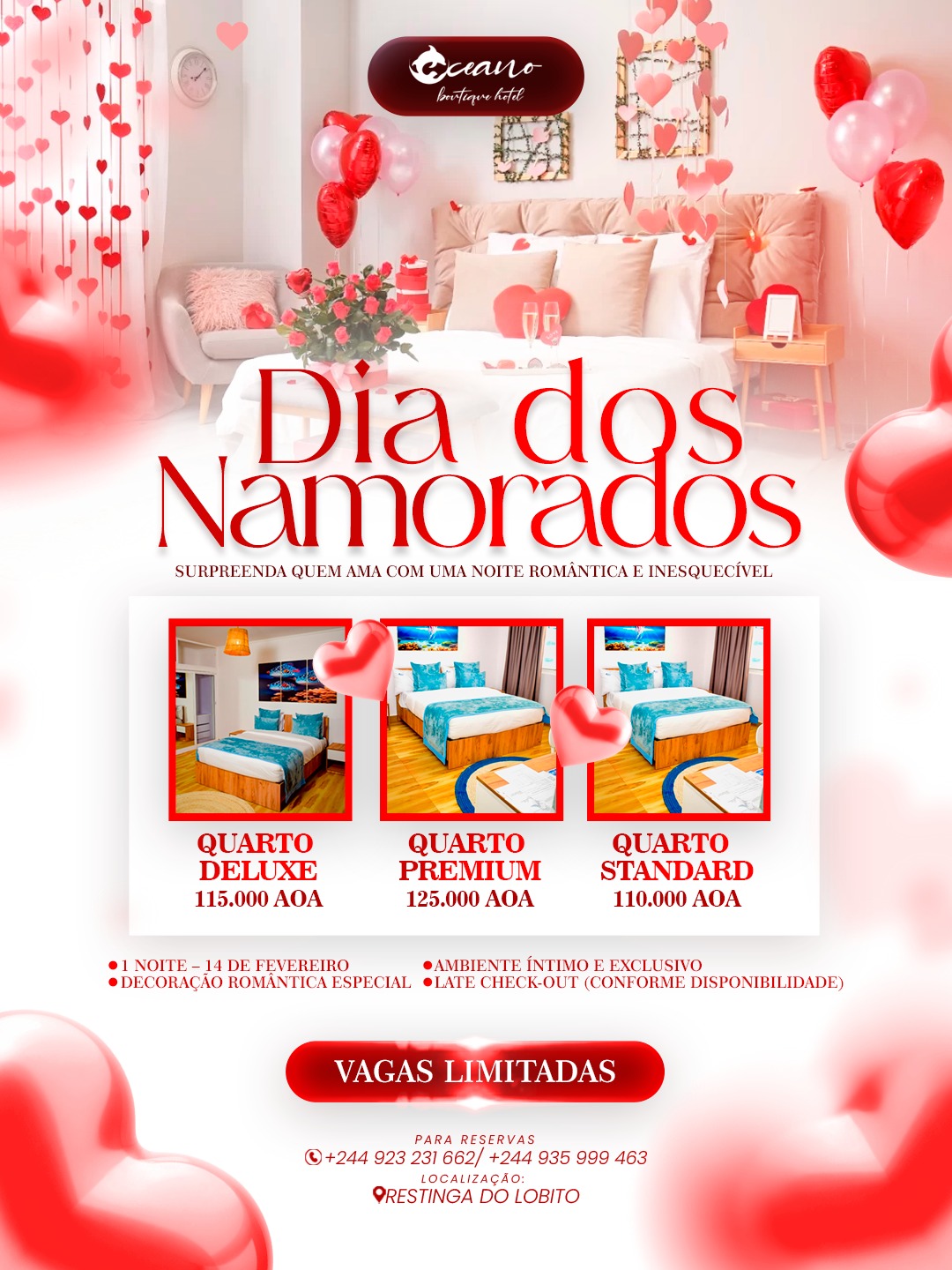 DIA DOS NAMORADOS – OCEANO BOUTIQUE HOTEL